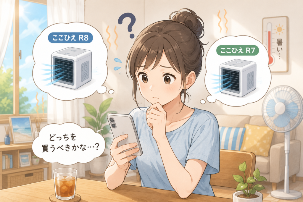 どっちを選ぶか迷っている夏の午後