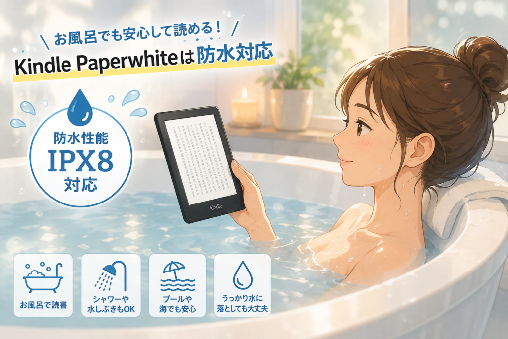 お風呂で読書を楽しむ