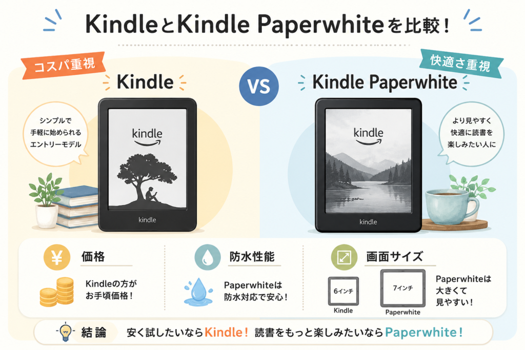 KindleとPaperwhiteの比較ガイド