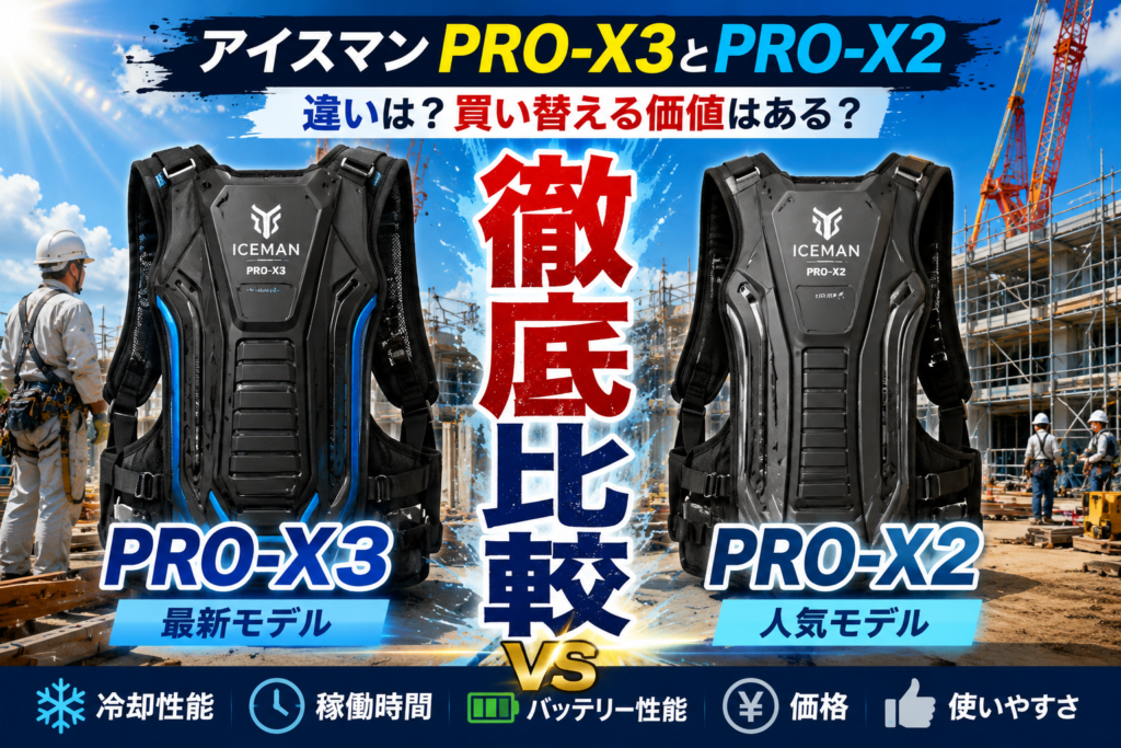 アイスマン PRO-X3とPRO-X2比較