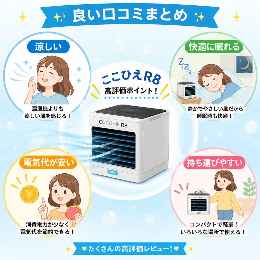 ここひえR8の魅力的なポイント