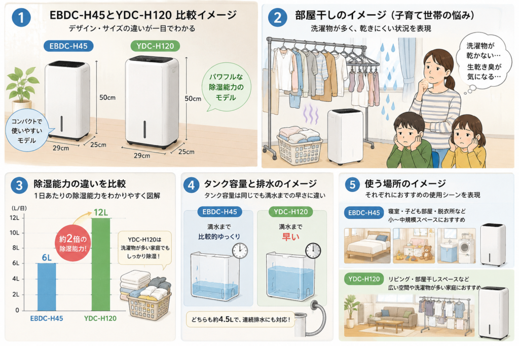 除湿器の比較と活用シーン