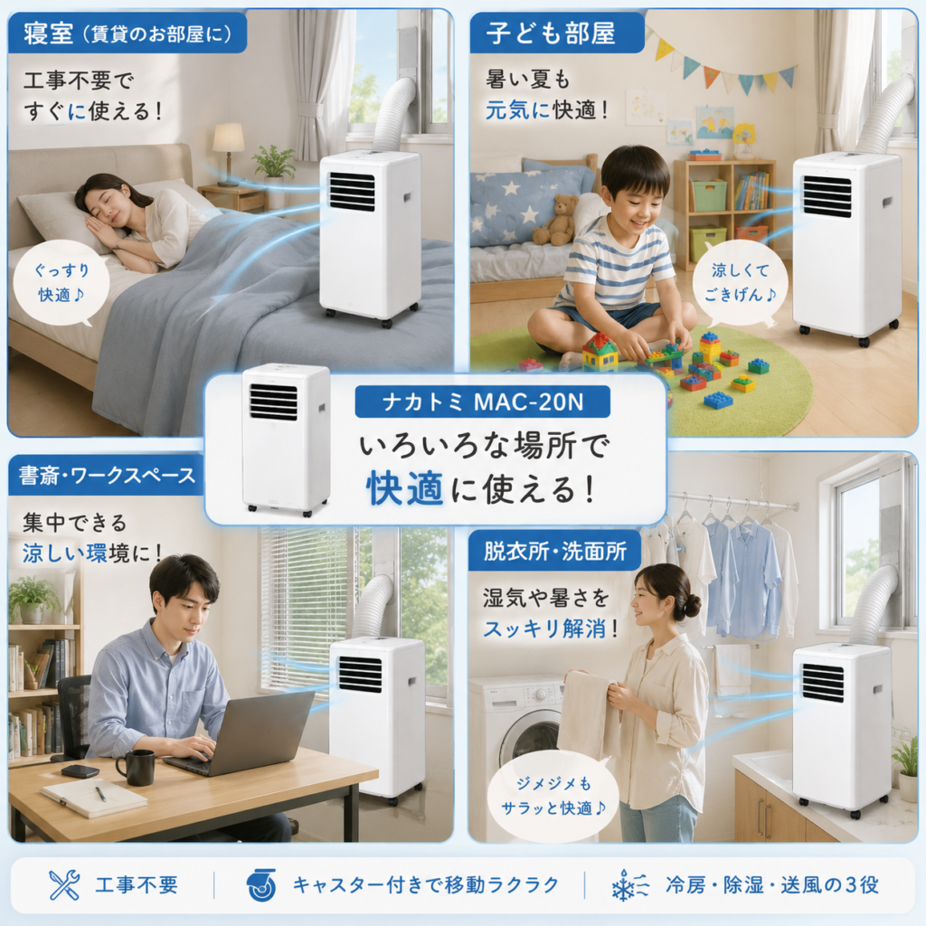 家庭で快適に使えるエアコン