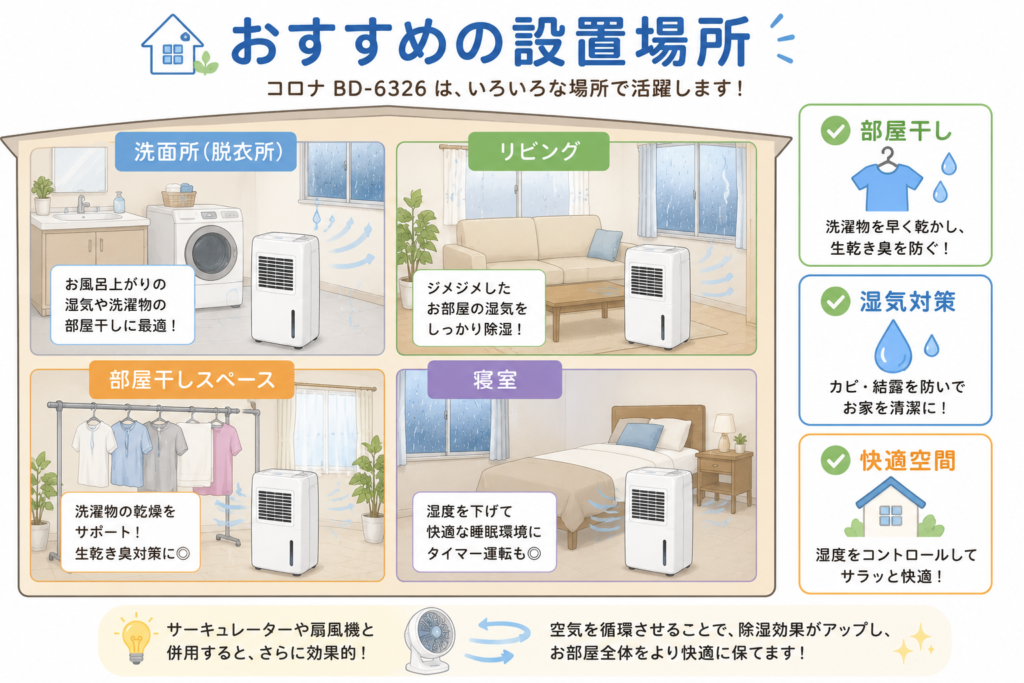 おすすめの設置場所