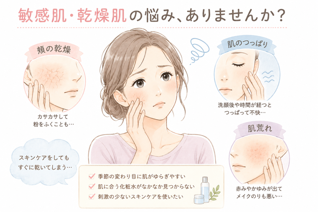 敏感肌の悩みと解決法