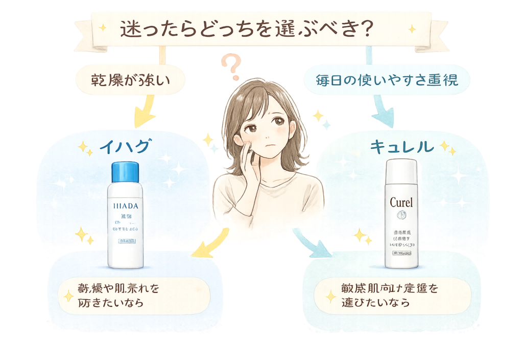 どっちを選ぶ？スキンケアガイド
