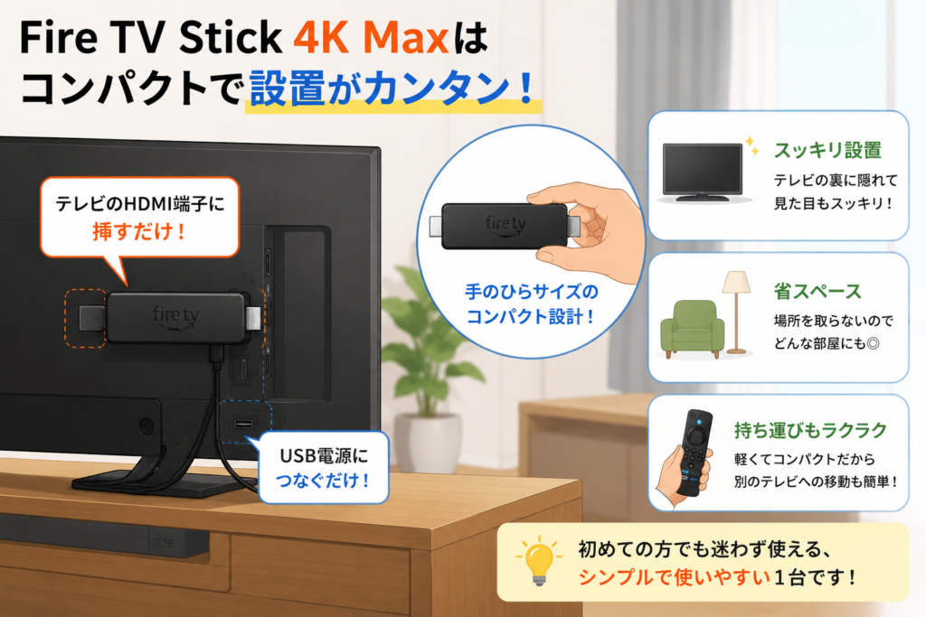 Fire TV Stick 4K Maxの魅力