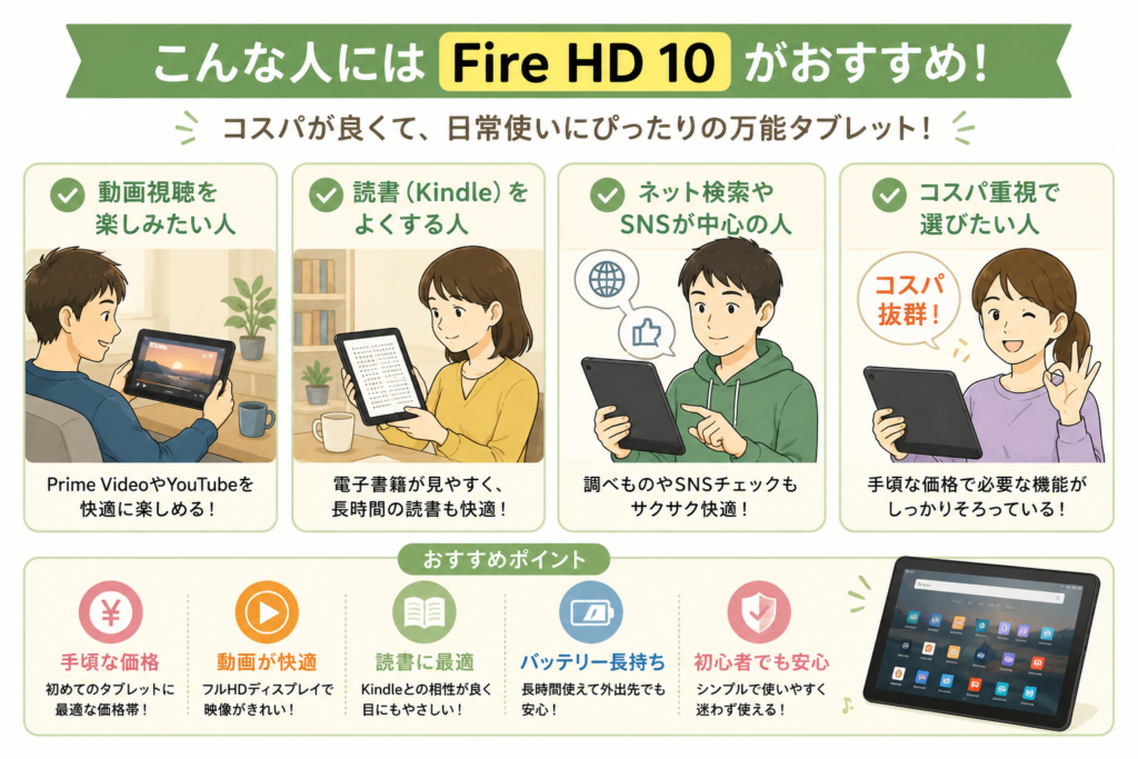 Fire HD 10のおすすめポイント