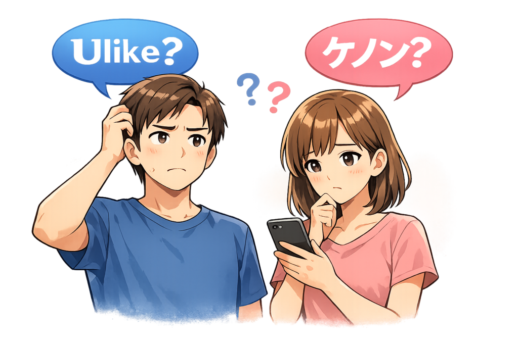 脱毛器選びに悩むカップル