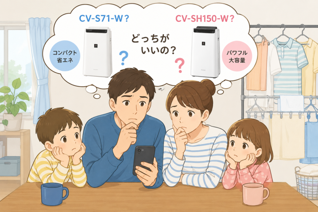 家族の悩み、家電選び