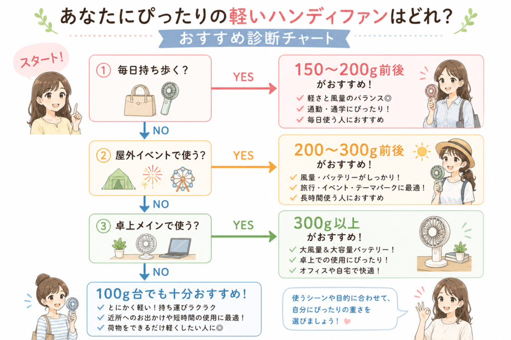 あなたにぴったりのハンディファン診断