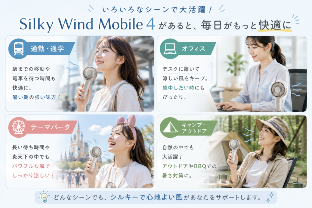 シルキーウィンドモバイル4の使い方