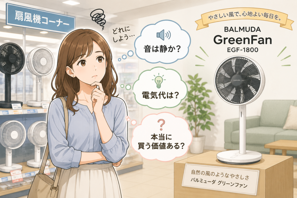 扇風機を選ぶ悩み