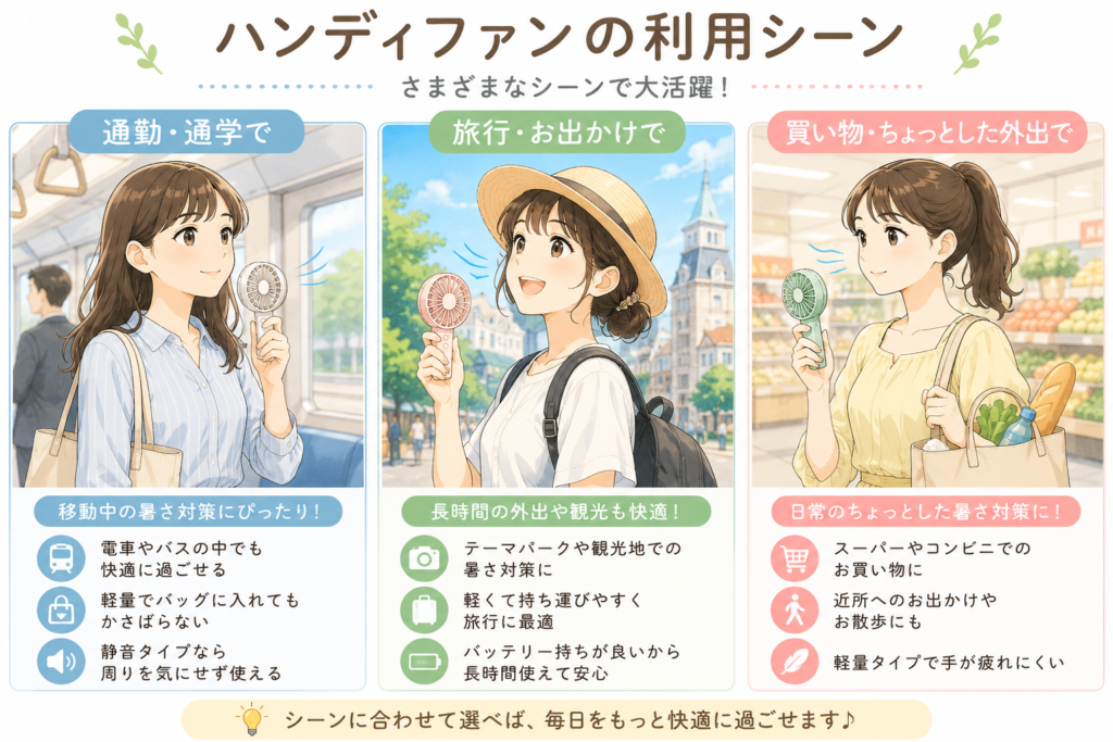 ハンディファンの使い方ガイド