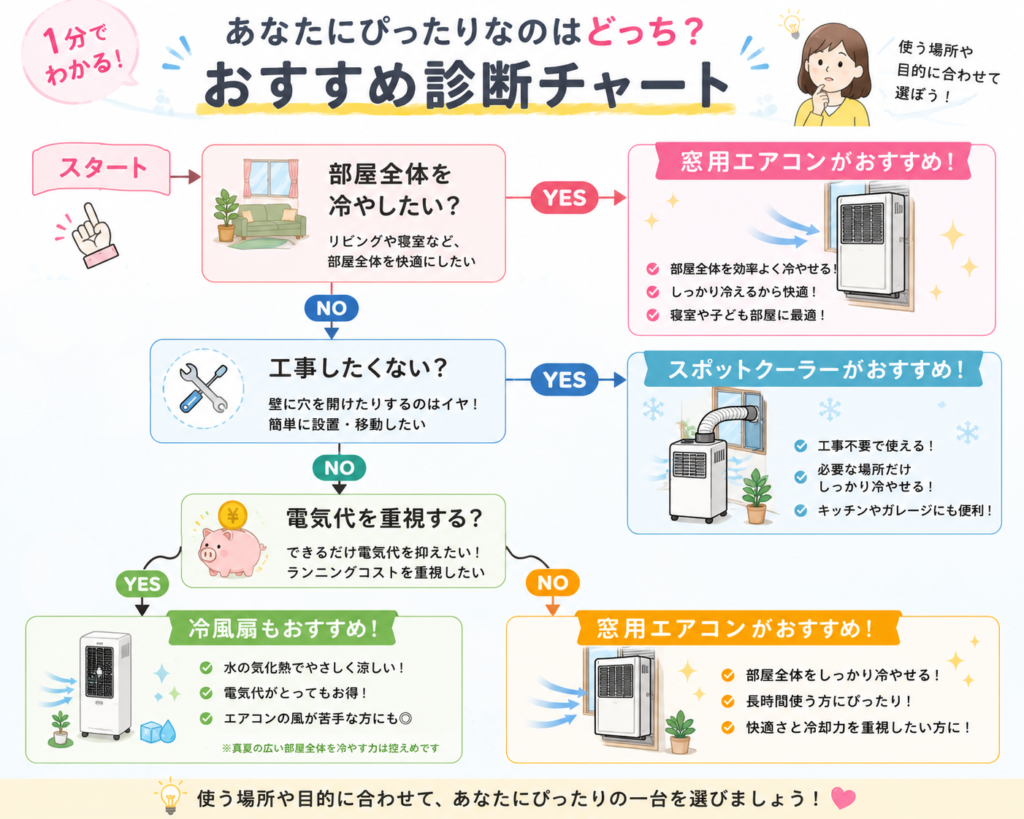 あなたにぴったりの冷房選び診断
